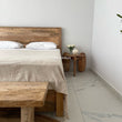 Load image into Gallery viewer, Plain panel mango wood bed