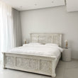 Load image into Gallery viewer, Carved bed white wash
