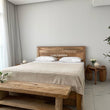 Load image into Gallery viewer, Plain panel mango wood bed