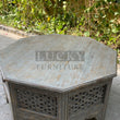 Load image into Gallery viewer, Octagonal carved coffee table