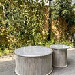 Load image into Gallery viewer, Fluted coffee table whitewash finish