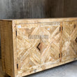 Load image into Gallery viewer, Herringbone design 4 door sideboard