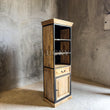 Load image into Gallery viewer, Narrow metal and wood bookshelf