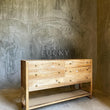Load image into Gallery viewer, Mango wood 6 draw chest with rattan shelf