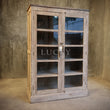Load image into Gallery viewer, Bleached Teak wood glass cabinet