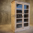 Load image into Gallery viewer, Bleached Teak wood glass cabinet