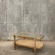 Load image into Gallery viewer, Rattan fluted glass coffee table