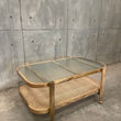 Load image into Gallery viewer, Rattan fluted glass coffee table