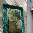 Load image into Gallery viewer, Green carved mirror