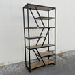 Load image into Gallery viewer, Metal and wood shelf Diagonal