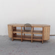 Load image into Gallery viewer, Rattan round edge tv stand