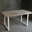 Load image into Gallery viewer, Recycle hardwood dining table U White Legs