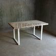 Load image into Gallery viewer, Recycle hardwood dining table U White Legs