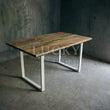 Load image into Gallery viewer, Mango Wood U legs table (White Legs)