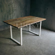 Load image into Gallery viewer, Mango Wood U legs table (White Legs)