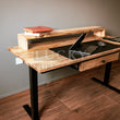 Load image into Gallery viewer, Mango wood desk from Lucky Furniture UAE, elegant and durable workspace solution for modern offices.