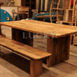 Load image into Gallery viewer, Mango wood double lined base table