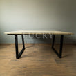 Load image into Gallery viewer, Bleached mango wood table
