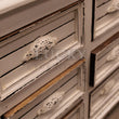 Load image into Gallery viewer, 2 part wooden glass cabinet mango wood (White distressed)