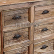 Load image into Gallery viewer, 2 part wooden glass cabinet mango wood (Natural)