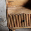 Load image into Gallery viewer, Ribbed fluted design mango wood bed side table