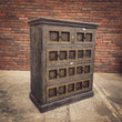 Load image into Gallery viewer, Grey Wash and Brass Inlay Drawchest | Lucky Furniture & Handicrafts.