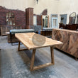 Load image into Gallery viewer, Mango Wood Live Edge Dining Table Wooden Slant Legs.