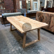 Load image into Gallery viewer, Mango Wood Live Edge Dining Table Wooden Slant Legs.