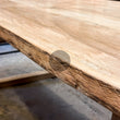 Load image into Gallery viewer, Mango Wood Live Edge Dining Table Wooden Slant Legs.