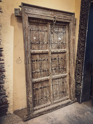 Vintage Gujrati Iron Studded Door | Lucky Furniture & Handicrafts.