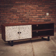 Load image into Gallery viewer, Herring Bone Two Tone Tv Stand | Lucky Furniture & Handicrafts.