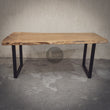 Load image into Gallery viewer, Mango Wood Live Edge Dining Table U Legs.