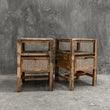 Load image into Gallery viewer, Rattan and mango wood 1 draw sidetable.