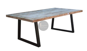 Mango Wood Slant legs table.