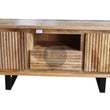 Load image into Gallery viewer, Mango Wood Lines Tv Stand.