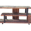 Load image into Gallery viewer, Railway Sleeper wood (Teak Wood) 1 draw tv stand.