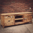 Load image into Gallery viewer, Industrial tv stand with fridge handle | Lucky Furniture & Handicrafts.