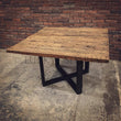 Load image into Gallery viewer, Railway wood X legs square | Lucky Furniture & Handicrafts.