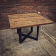 Load image into Gallery viewer, Railway wood X legs square | Lucky Furniture & Handicrafts.