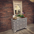 Load image into Gallery viewer, Floral Black and white bone inlay drawchest | Lucky Furniture & Handicrafts.