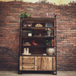 Load image into Gallery viewer, Industrial Bookshelf with 3 draw and cabinet | Lucky Furniture & Handicrafts.