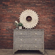 Load image into Gallery viewer, Graphic Stripes Bone Inlay Drawchest | Lucky Furniture & Handicrafts.