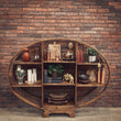 Load image into Gallery viewer, Oval Bookshelf Mango wood | Lucky Furniture & Handicrafts.