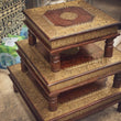 Load image into Gallery viewer, Bajot Table with brass inlay | Lucky Furniture & Handicrafts.