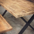 Load image into Gallery viewer, Rough Mango Wood Table X Legs | Lucky Furniture & Handicrafts.
