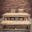 Load image into Gallery viewer, Mango Wooden dining table with square legs | Lucky Furniture & Handicrafts.