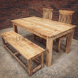 Load image into Gallery viewer, Mango Wooden dining table with square legs | Lucky Furniture & Handicrafts.