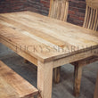 Load image into Gallery viewer, Mango Wooden dining table with square legs | Lucky Furniture & Handicrafts.
