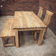 Load image into Gallery viewer, Mango Wooden dining table with square legs | Lucky Furniture & Handicrafts.