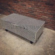 Load image into Gallery viewer, Geometric Black and white bone inlay coffee table | Lucky Furniture & Handicrafts.